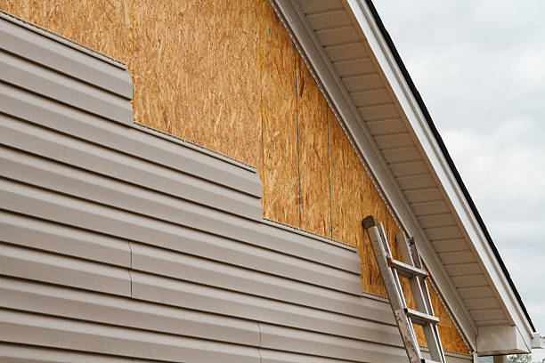 Professional Vinyl Siding technician working in Brevard, NC